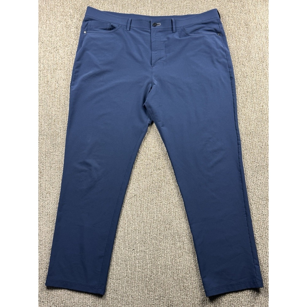 Public Rec Mens 42x32 Performance Chino Pants Straight Fit Blue Stretch